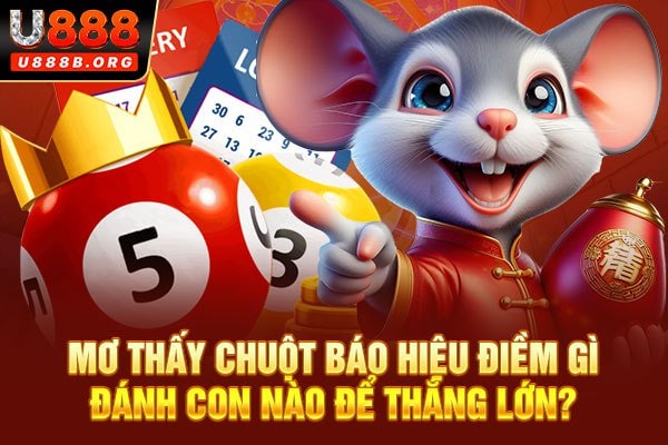 Mơ thấy chuột báo hiệu điềm gì, đánh con nào để thắng lớn?