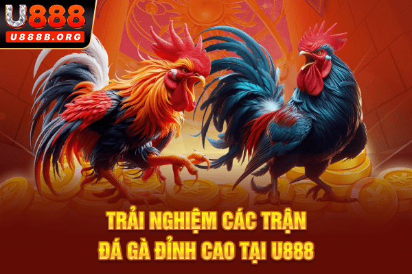 Trải nghiệm các trận đá gà đỉnh cao tại U888