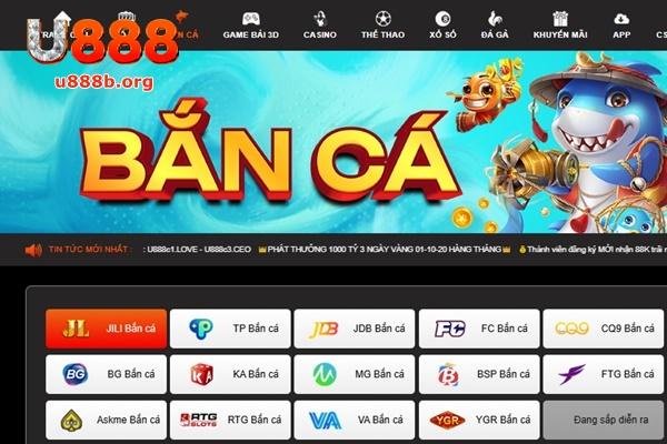 U888 là nhà cái bắn cá uy tín số 1 tại Việt Nam