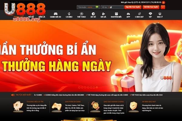 U888 là nhà cung cấp game bài đổi thưởng tiền thật uy tín